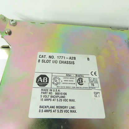 Allen-Bradley 1771-A2B 8-Slot I/O Chassis Rack Ser B