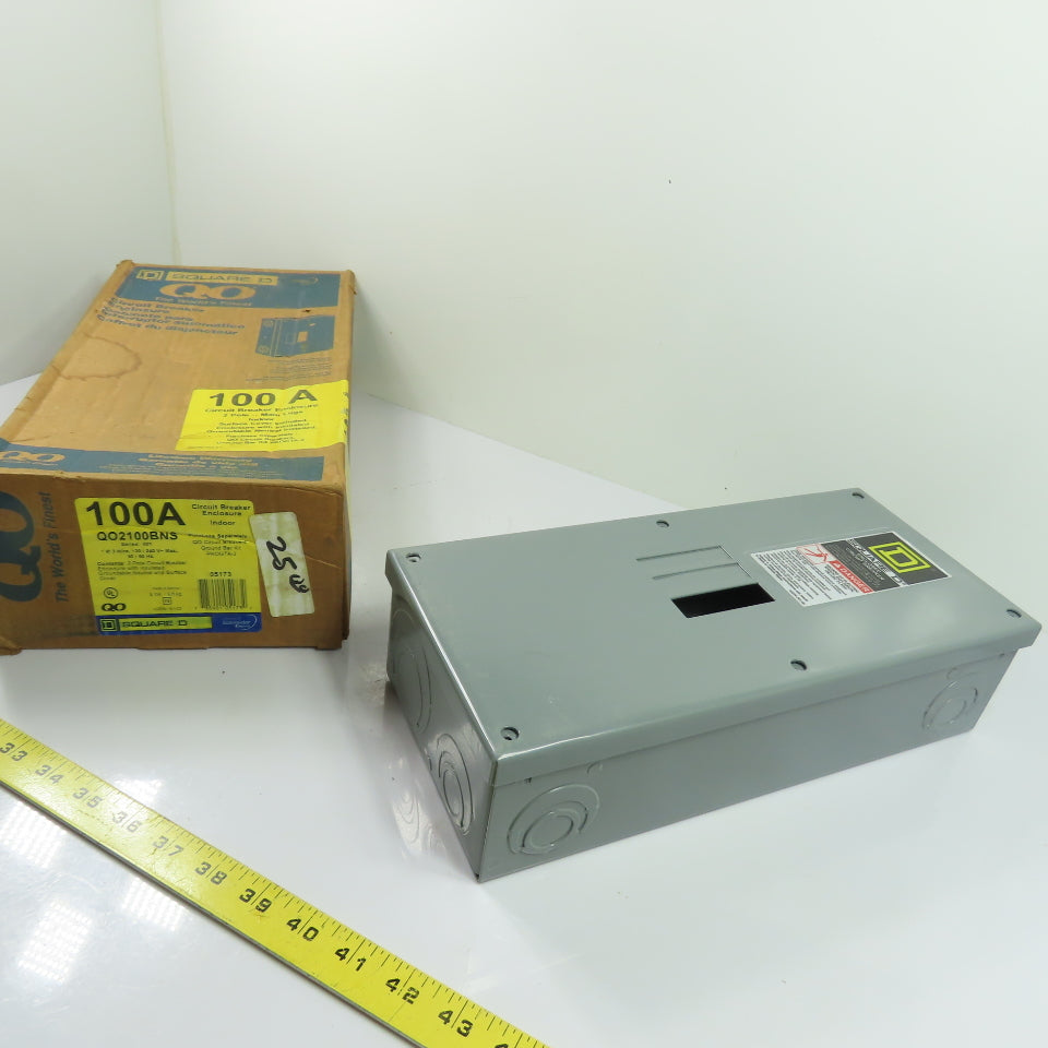 Square D QO2100BNS 100A 2-Pole Main Lug Circuit Breaker Enclosure 120/240V