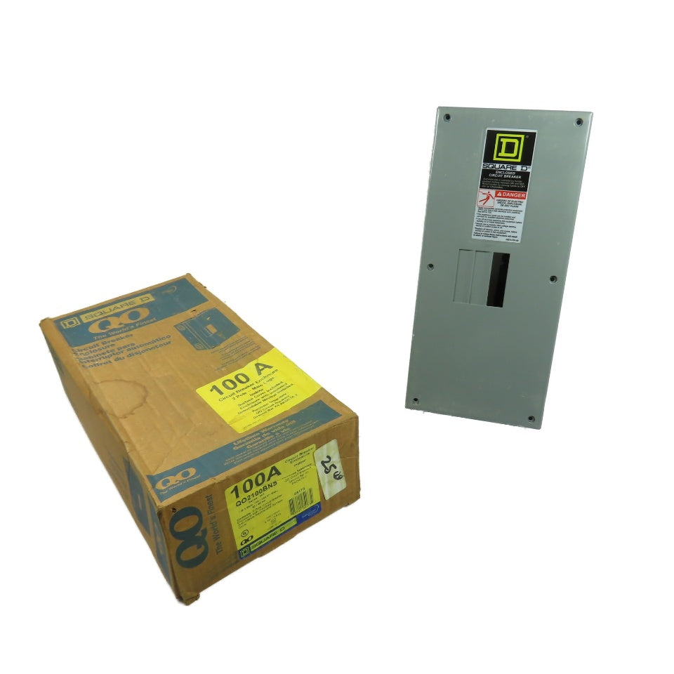 Square D QO2100BNS 100A 2-Pole Main Lug Circuit Breaker Enclosure 120/240V
