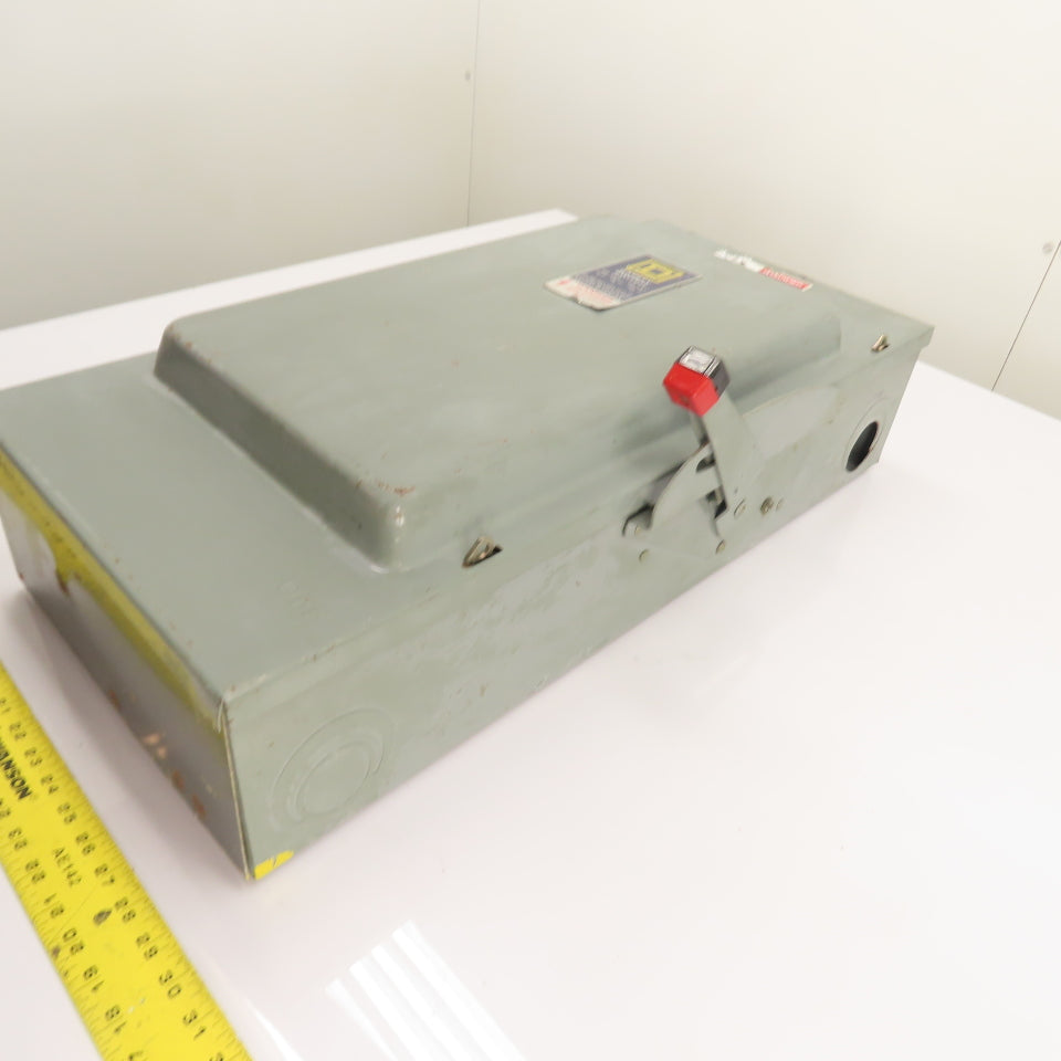 Square D H-324 200A 3-Pole Single Throw Fusible Safety Disconnect Switch 240VAC