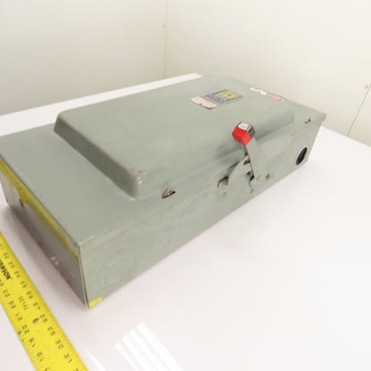 Square D H-324 200A 3-Pole Single Throw Fusible Safety Disconnect Switch 240VAC