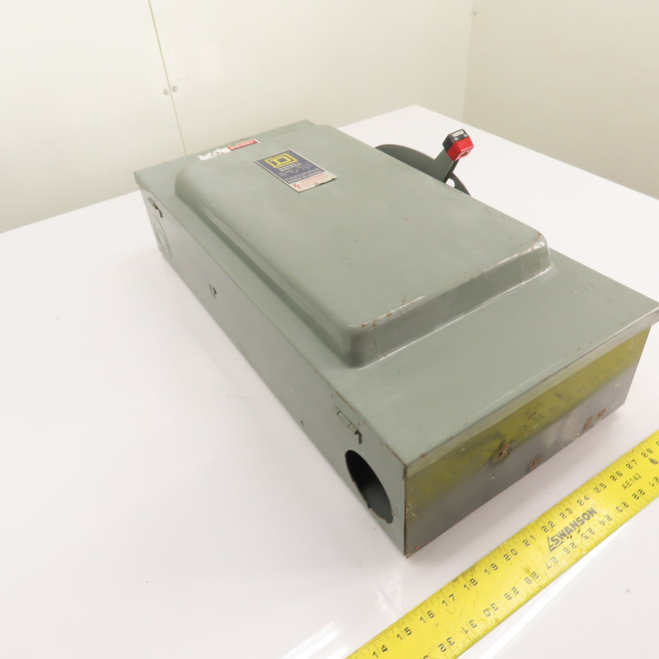 Square D H-324 200A 3-Pole Single Throw Fusible Safety Disconnect Switch 240VAC