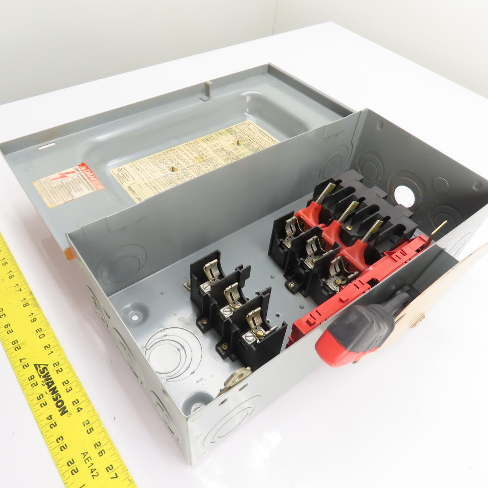 Square D H362 60A 3-Pole Fusible Safety Disconnect Switch 600V