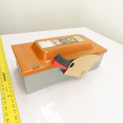 Square D H362 60A 3-Pole Fusible Safety Disconnect Switch 600V