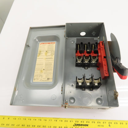 Square D H362 60A 3-Pole Fusible Safety Disconnect Switch 600V