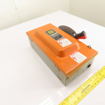 Square D H362 60A 3-Pole Fusible Safety Disconnect Switch 600V