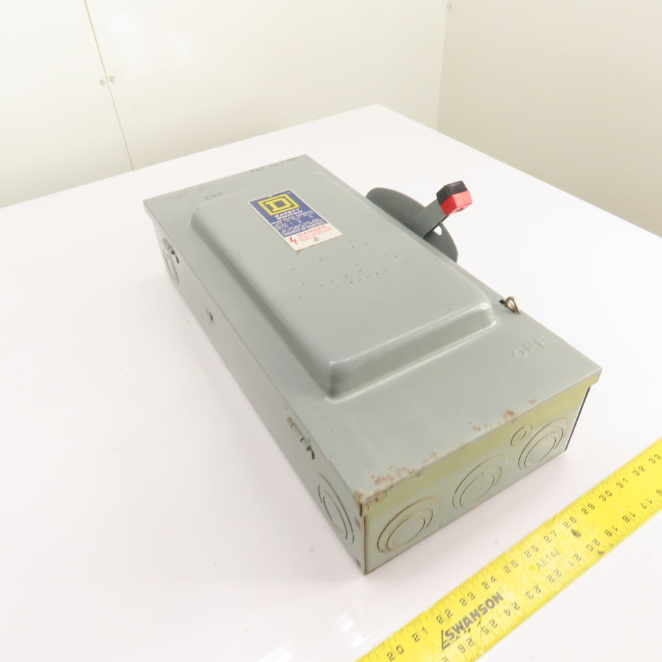 Square D H223N 100A 2-Pole Single Throw Fusible Safety Disconnect Switch 240V