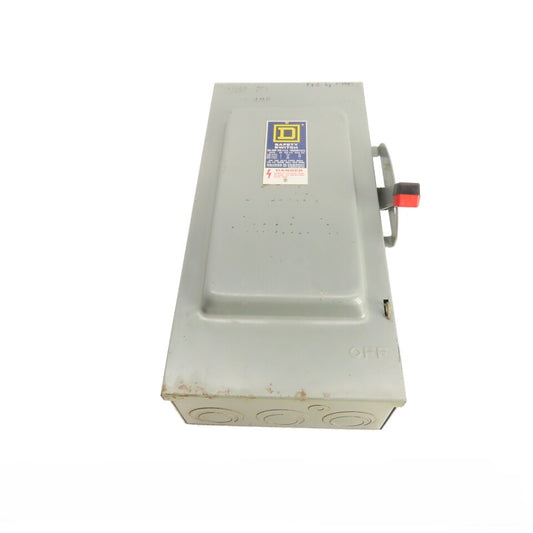 Square D H223N 100A 2-Pole Single Throw Fusible Safety Disconnect Switch 240V