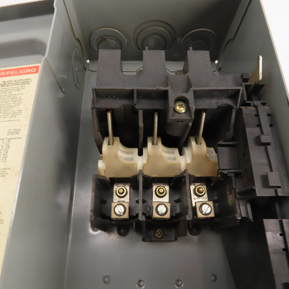 Square D HU361 30A 3-Pole Non-Fusible Heavy Duty Safety Disconnect Switch 600V