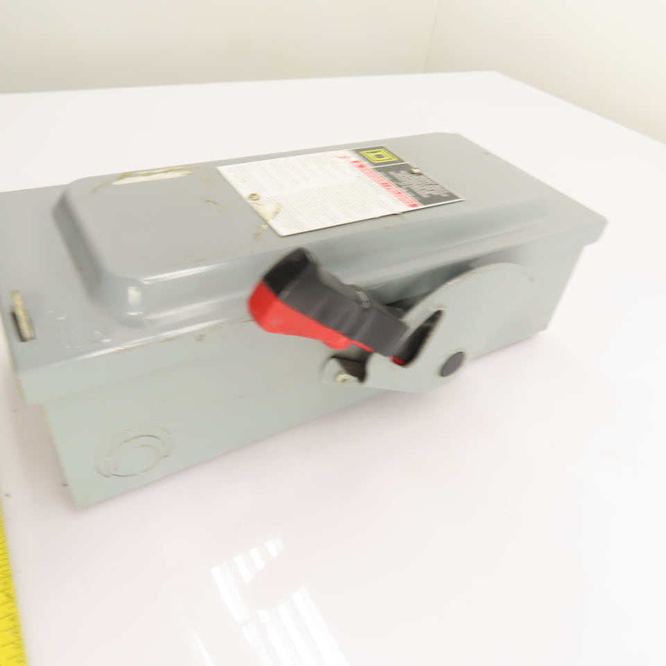 Square D HU361 30A 3-Pole Non-Fusible Heavy Duty Safety Disconnect Switch 600V