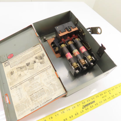Square D PQ3606G 60A 3-Pole Fusible I-Line Busway Disconnect Switch 600V