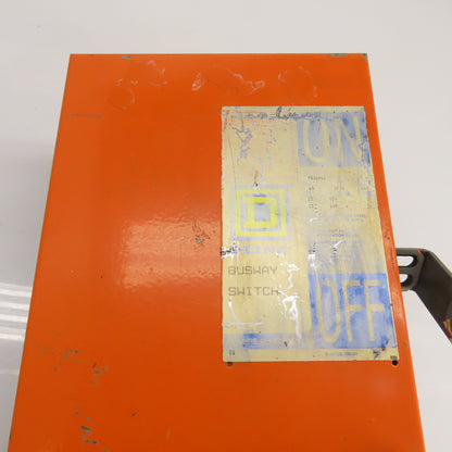 Square D PQ3606G 60A 3-Pole Fusible I-Line Busway Disconnect Switch 600V