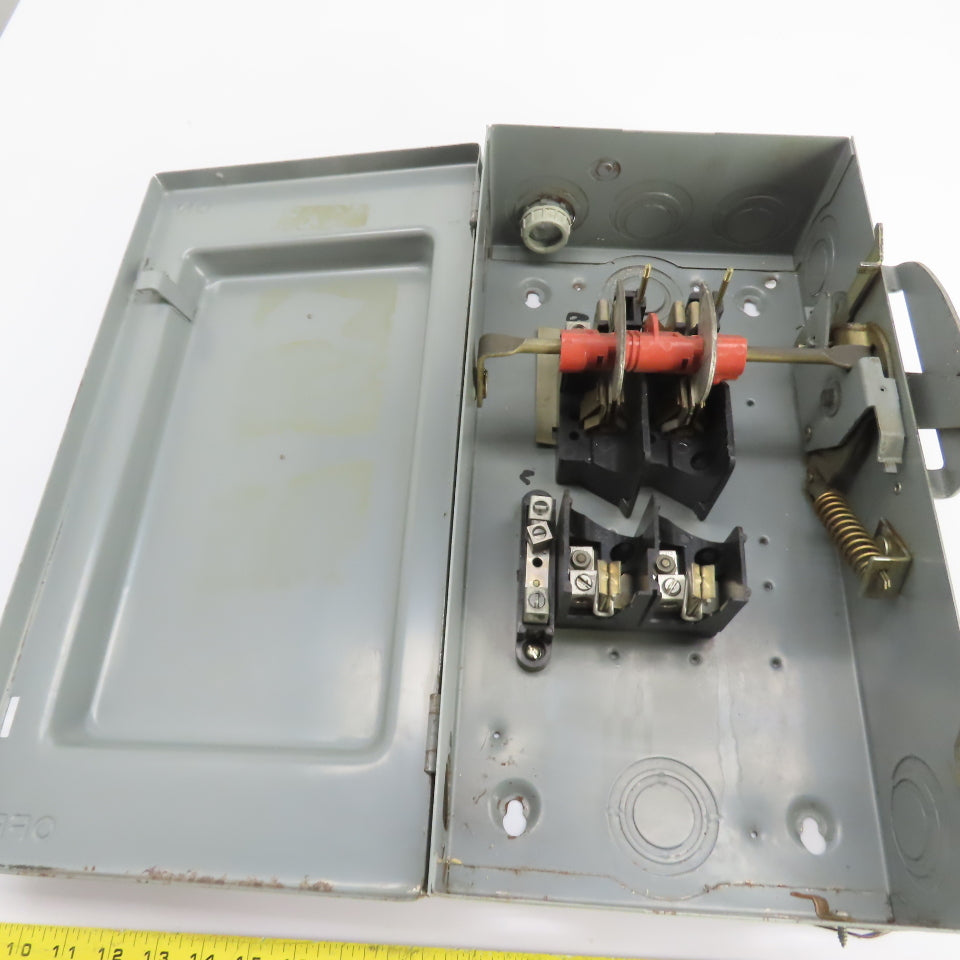 Square D 100A 2-Pole Fusible Safety Disconnect Switch 240VAC