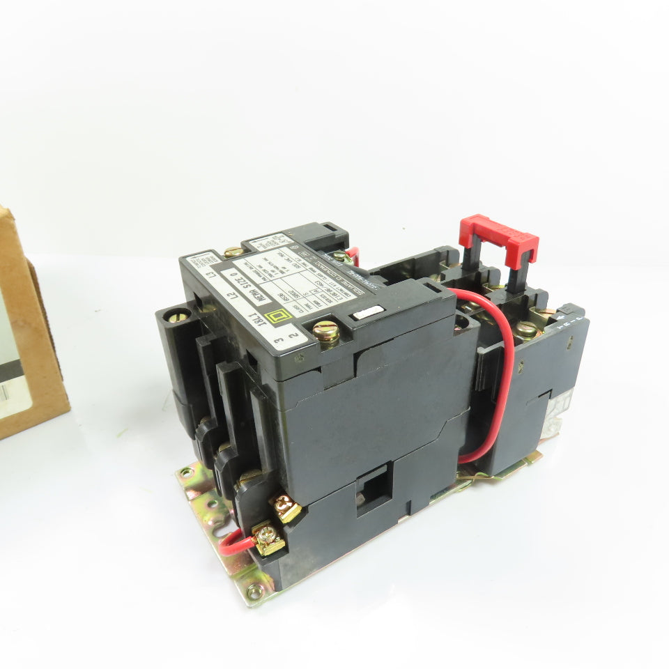 Square D 8536 SB02V02 NEMA Size 0 Magnetic Motor Starter 120V Coil NEW