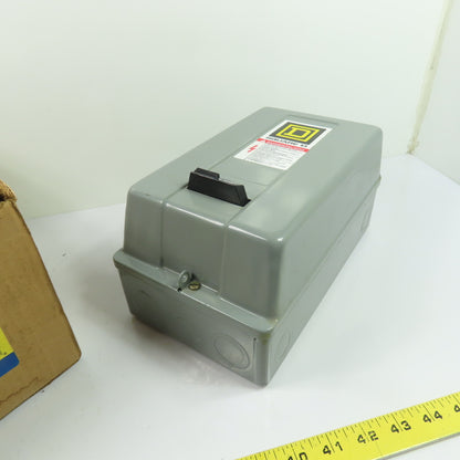 Square D 8536SBG2V03 3-Pole NEMA Size 0 AC Magnetic Motor Starter 240V Coil