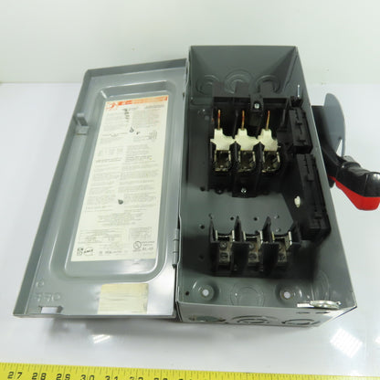 Square D H361 30A 3-Pole Fusible Heavy Duty Safety Disconnect Switch 600V