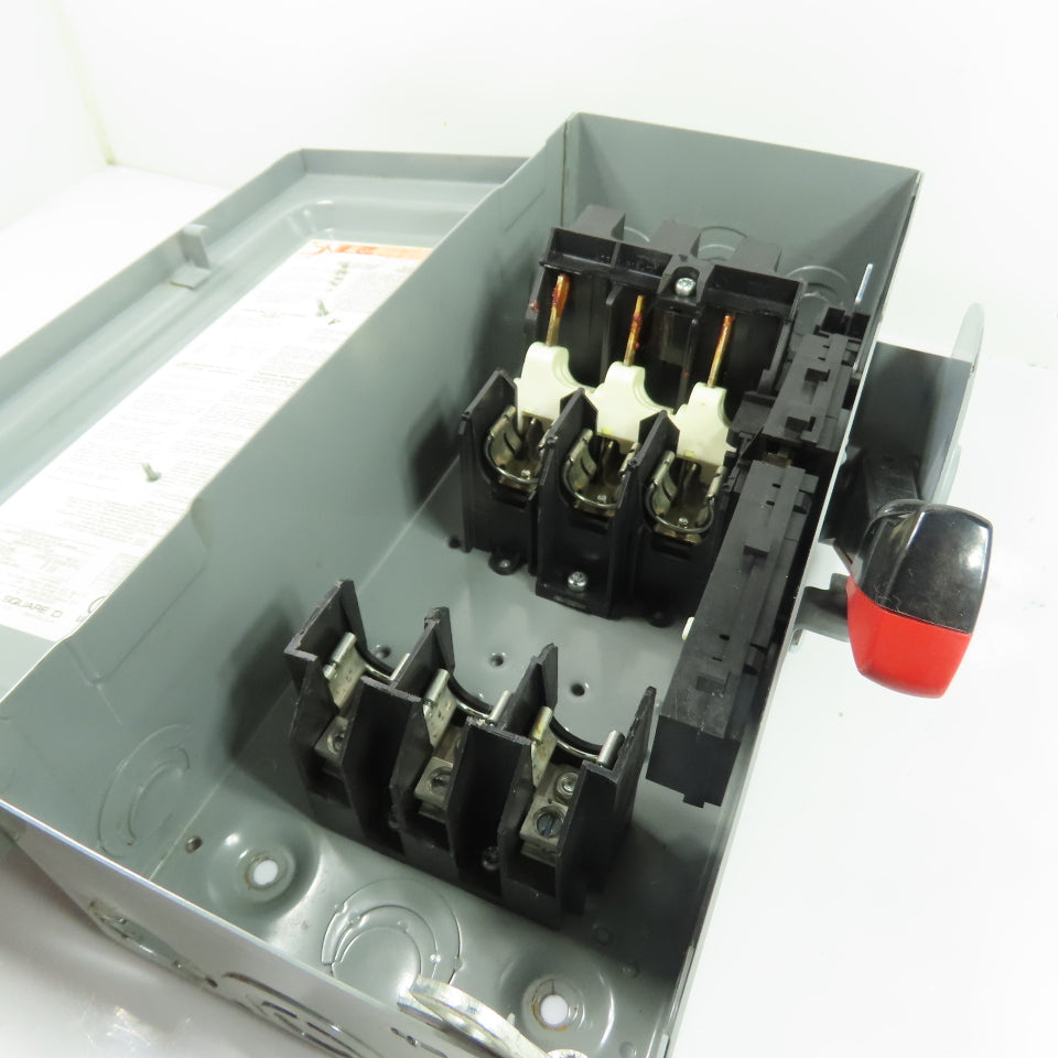 Square D H361 30A 3-Pole Fusible Heavy Duty Safety Disconnect Switch 600V