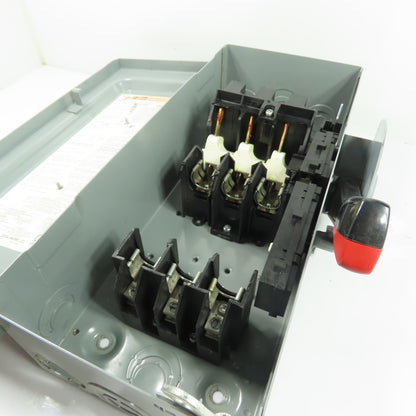 Square D H361 30A 3-Pole Fusible Heavy Duty Safety Disconnect Switch 600V