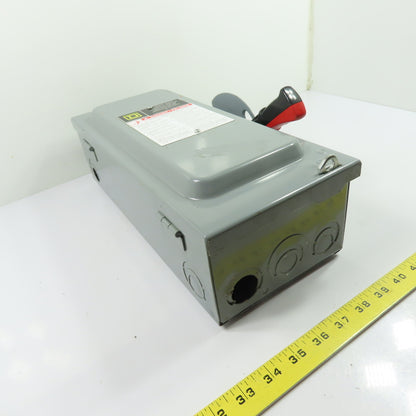 Square D H361 30A 3-Pole Fusible Heavy Duty Safety Disconnect Switch 600V