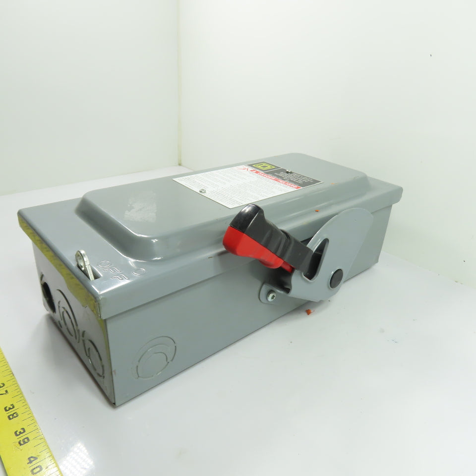 Square D H361 30A 3-Pole Fusible Heavy Duty Safety Disconnect Switch 600V