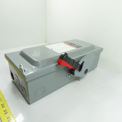 Square D H361 30A 3-Pole Fusible Heavy Duty Safety Disconnect Switch 600V