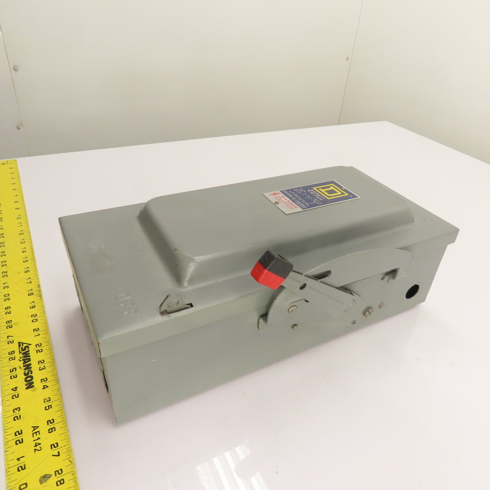 Square D H-362 60A Fusible Safety Disconnect Switch 600VAC 30HP 3-Pole