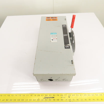 Siemens DTNF321 30A 3-Pole Double Throw Safety Disconnect Switch 240VAC
