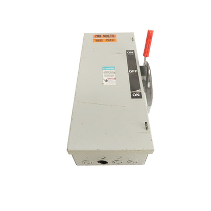 Siemens DTNF321 30A 3-Pole Double Throw Safety Disconnect Switch 240VAC
