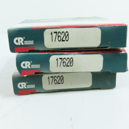 Chicago Rawhide 17620 Radial Shaft Oil Seal Nitrile Triple Lip Lot Of 3
