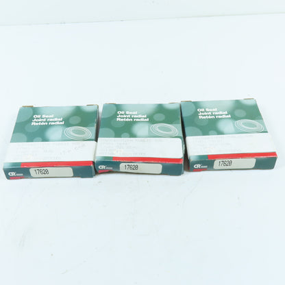 Chicago Rawhide 17620 Radial Shaft Oil Seal Nitrile Triple Lip Lot Of 3