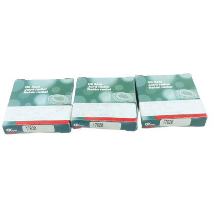 Chicago Rawhide 17620 Radial Shaft Oil Seal Nitrile Triple Lip Lot Of 3