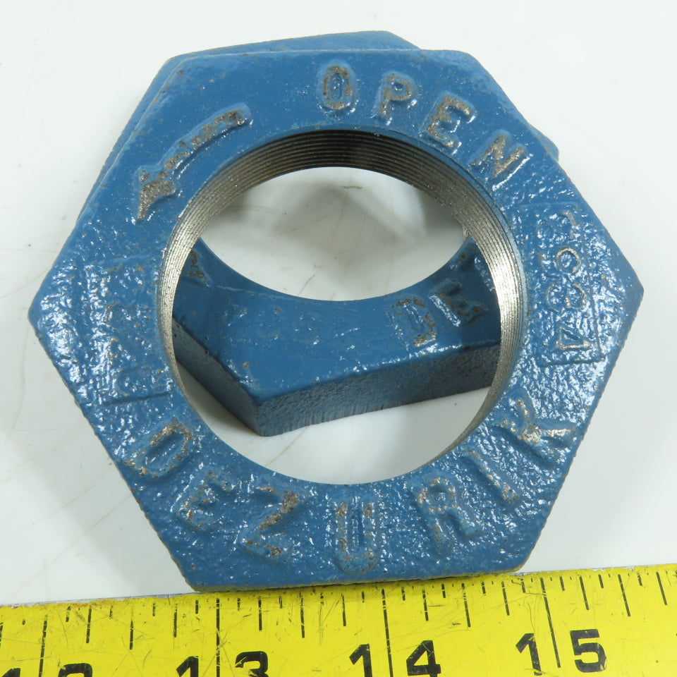DeZURIK N/A 16" Knife Gate Valve Threaded Hex Valve Operating Nut Lot Of 2