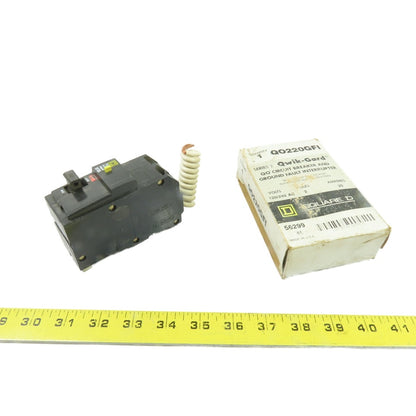 Square D QO220GFI 20A 2-Pole Ground Fault Circuit Breaker 120/240VAC NEW