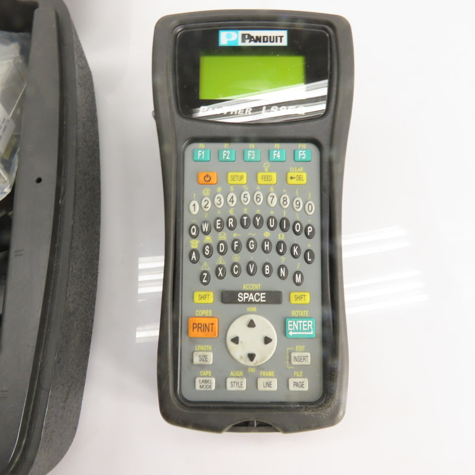 Panduit LS8EQ Hand-Held Thermal Transfer Label Printer w/ Case & Accessories