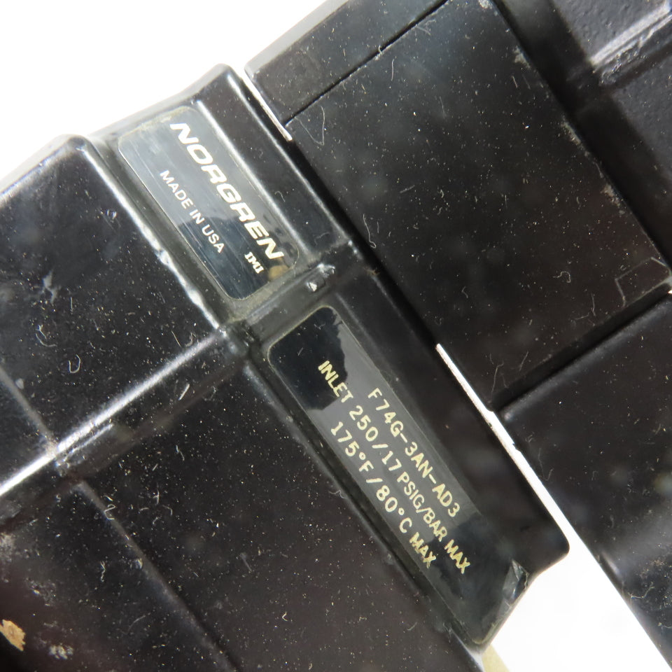 Norgren F74G-3AN-AD3 Pneumatic Filter Regulator 250PSI Max 1/2" & 1/4" NPT