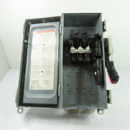 Square D HU361AWK 30A 3-Pole Non-Fusible Safety Disconnect Switch 600VAC