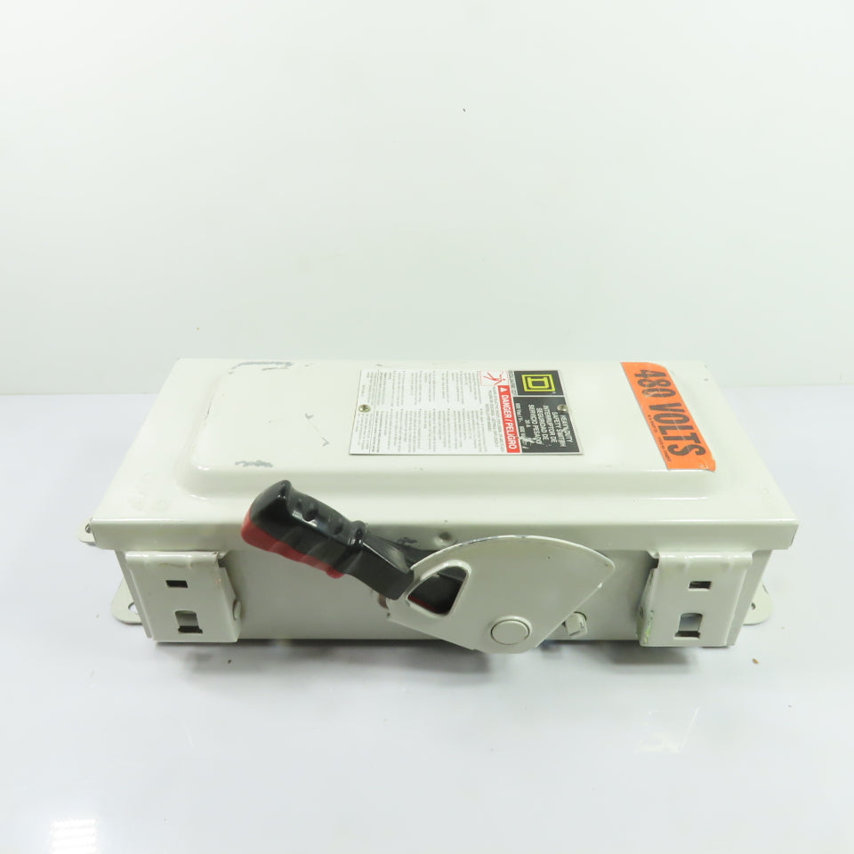 Square D HU361AWK 30A 3-Pole Non-Fusible Safety Disconnect Switch 600VAC