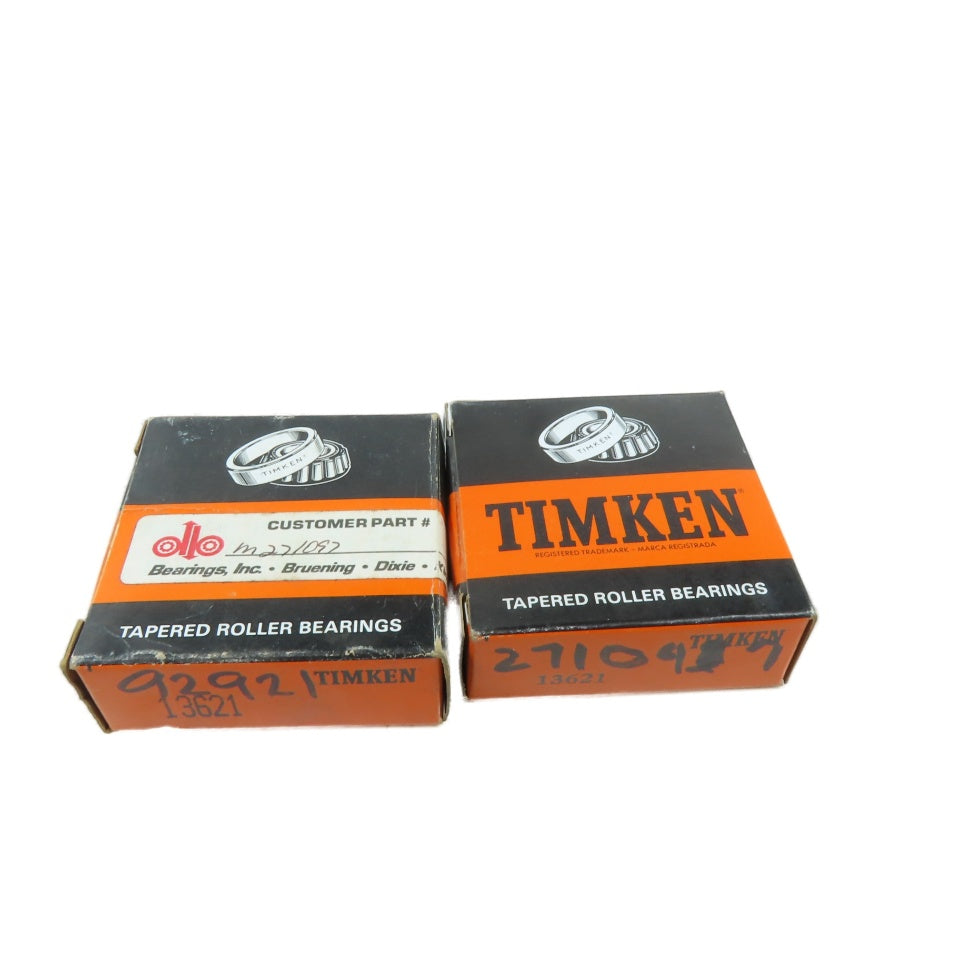 Timken 13621 Tapered Roller Bearing Single Cup Lot Of 2