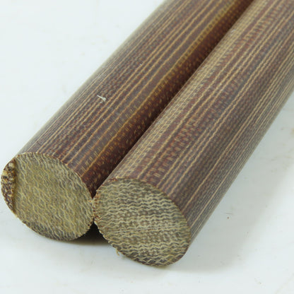 5/8" x 12" Grade C Canvas Phenolic Rod Stock Lot Of 2
