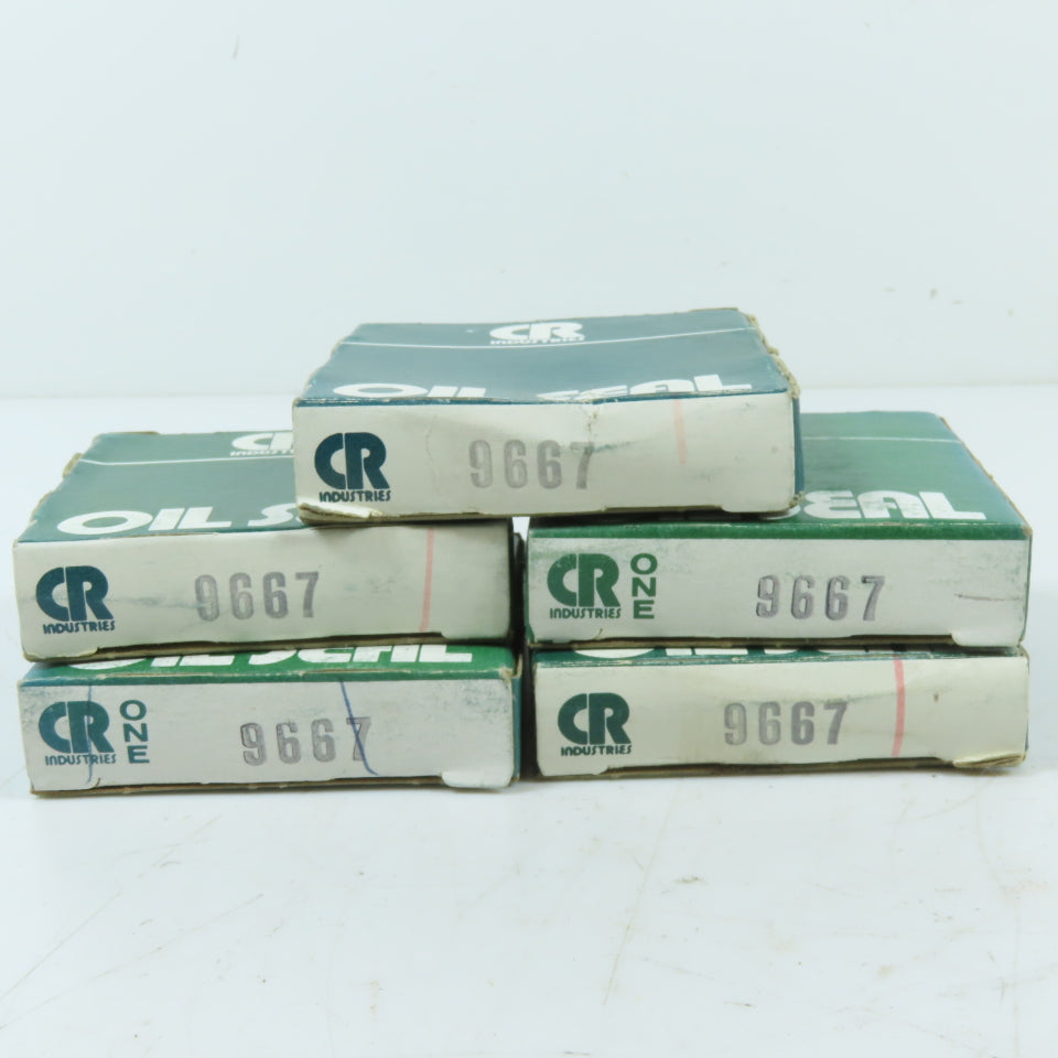 CR Industries 9667 Nitrile Oil Seal .969" ID x 1.752" OD x .250" Width Lot Of 5