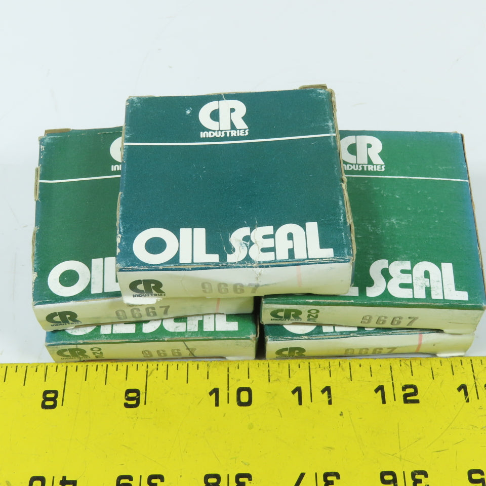 CR Industries 9667 Nitrile Oil Seal .969" ID x 1.752" OD x .250" Width Lot Of 5