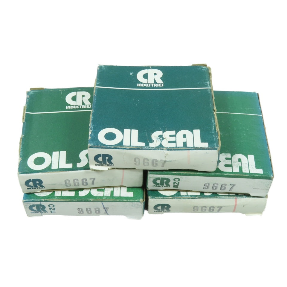 CR Industries 9667 Nitrile Oil Seal .969" ID x 1.752" OD x .250" Width Lot Of 5