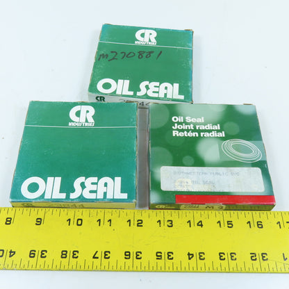 CR Industries M270881 23844 2.375" Shaft Single Lip Oil Seal Lot Of 3