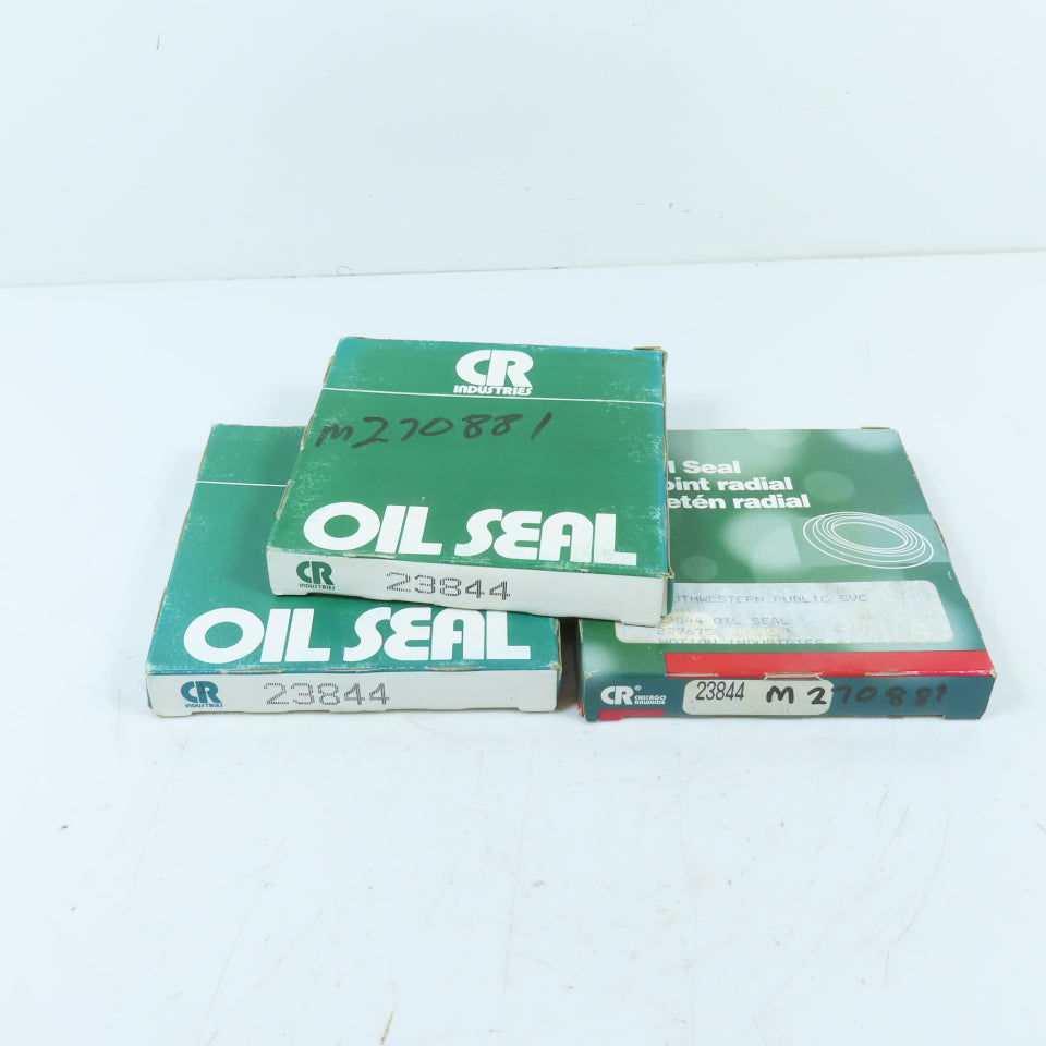 CR Industries M270881 23844 2.375" Shaft Single Lip Oil Seal Lot Of 3