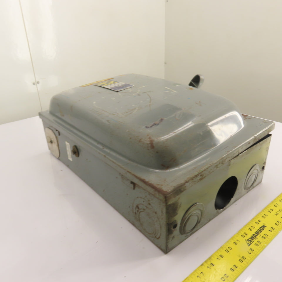 Square D 200A 3-Pole Fusible Safety Disconnect Switch 600V