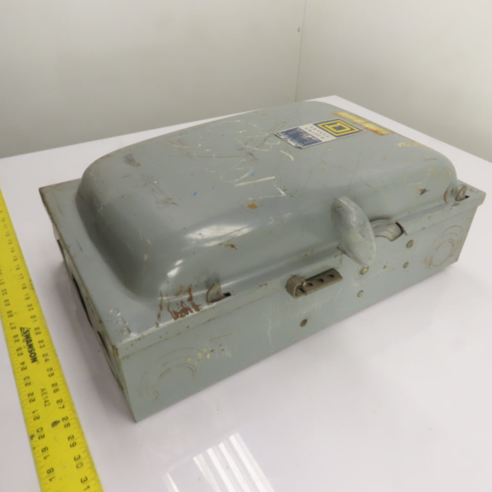 Square D 200A 3-Pole Fusible Safety Disconnect Switch 600V