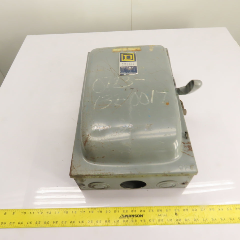 Square D 200A 3-Pole Fusible Safety Disconnect Switch 600V