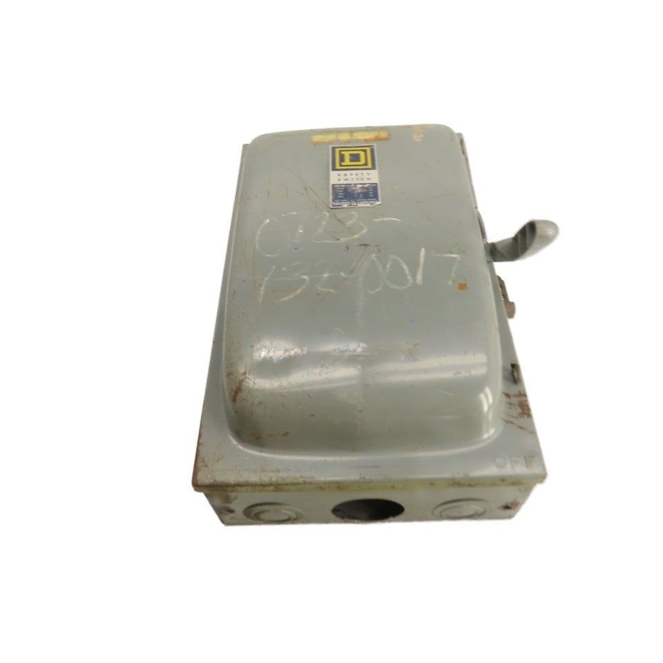 Square D 200A 3-Pole Fusible Safety Disconnect Switch 600V