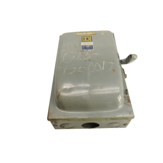 Square D 200A 3-Pole Fusible Safety Disconnect Switch 600V