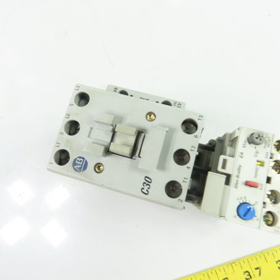 Allen-Bradley 100-C30*00 30A Contactor 120V W/ 193-EA1HC 12-37A Overload Relay